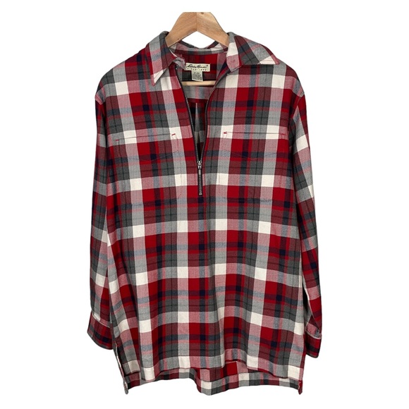Eddie Bauer Plaid Pullover Shirt - Picture 1 of 6